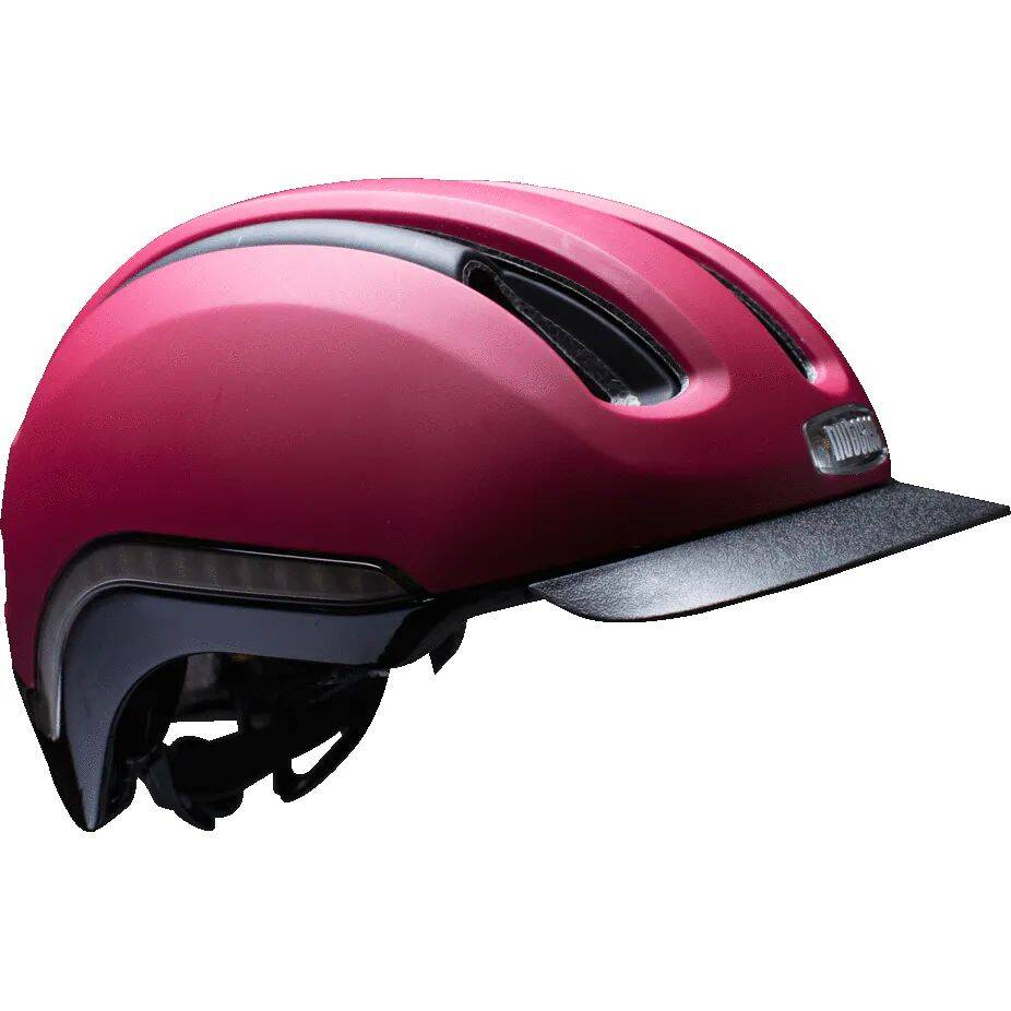 Nutcase Vio MIPS LED Helmet - Cabernet Matte