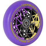 Oath Bermuda Alloy Core 110mm Scooter Wheels (Pair) - Black/Purple/Yellow