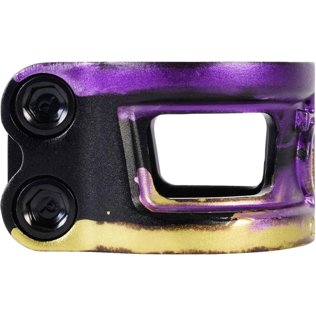 Oath Cage V2 HIC/IHC Scooter Collar Clamp - Black/Purple/Yellow