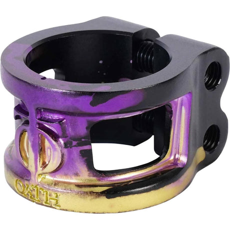 Oath Cage V2 HIC/IHC Scooter Collar Clamp - Black/Purple/Yellow