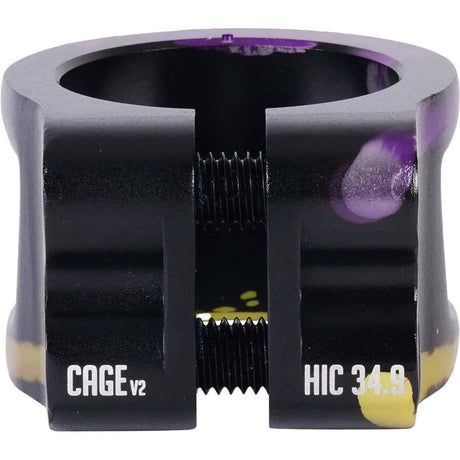 Oath Cage V2 HIC/IHC Scooter Collar Clamp - Black/Purple/Yellow