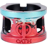 Oath Cage V2 HIC/IHC Scooter Collar Clamp - Black/Teal/Red
