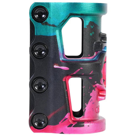 Oath Cage V2 SCS Scooter Clamp - Green/Pink Black