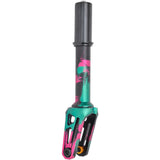 Oath Shadow IHC Scooter Forks - Green/Pink Balck
