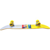 Ocean Pacific Sunset Complete Skateboard - White/Yellow 7.75"