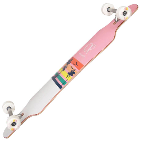 Ocean Pacific Sunset Drop Through Complete Longboard - Pink 39"