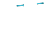 ODI - Long neck ST Bar Grips - Aqua Blue