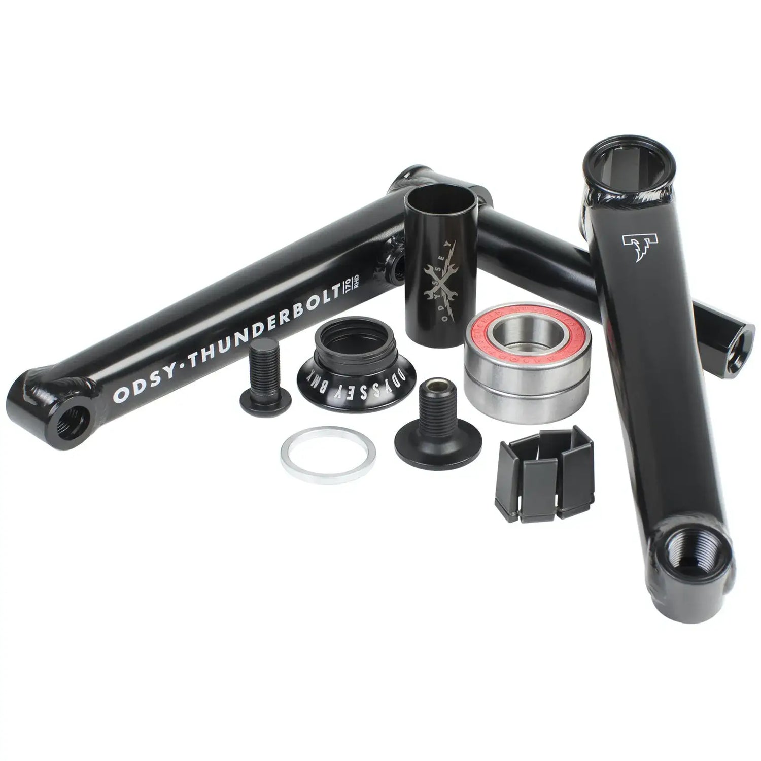 Odyssey Thunderbolt Plus LHD 170mm BMX Cranks - Rust Proof Black