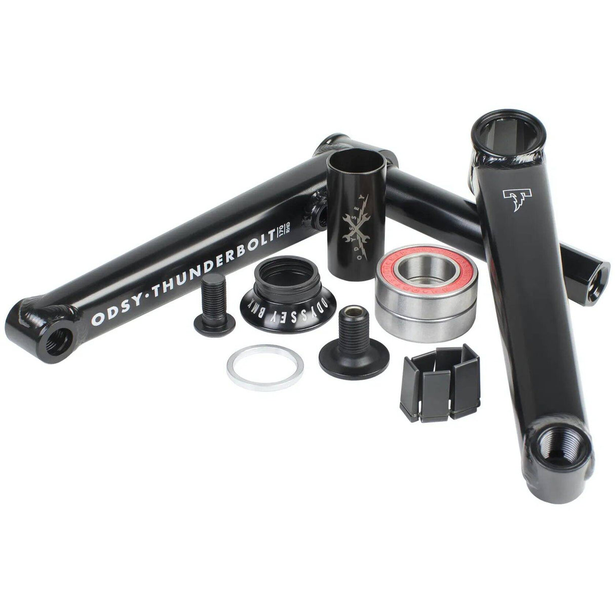 Odyssey Thunderbolt Plus RHD 170mm BMX Cranks - Rust Proof Black