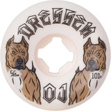 OJ Dressen PIT Elite Mini Combo 101a Skateboard Wheels - White 56mm