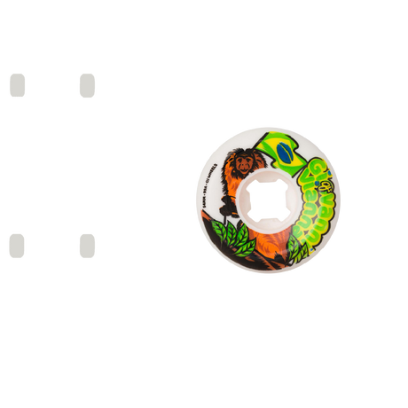 OJ Vianna TamTam Elite Hardline 99a Skateboard Wheels - White 54mm