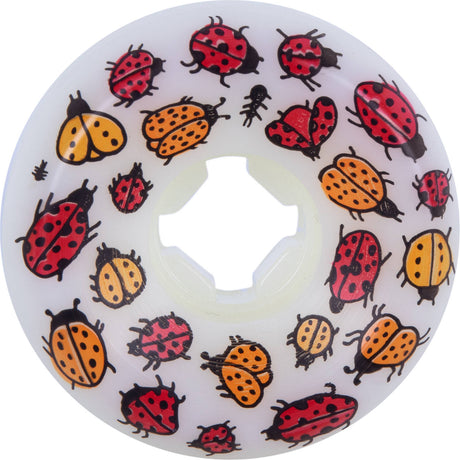 OJ Boserio Ladybugs Skateboard Wheels - White 60mm