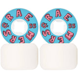OJ Raemers Foundation Skateboard Wheels - Pink/Blue 55mm
