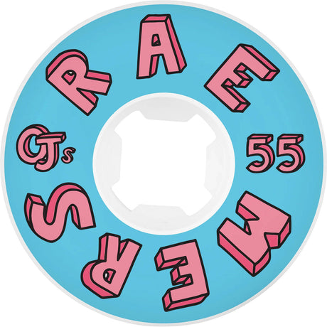 OJ Raemers Foundation Skateboard Wheels - Pink/Blue 55mm