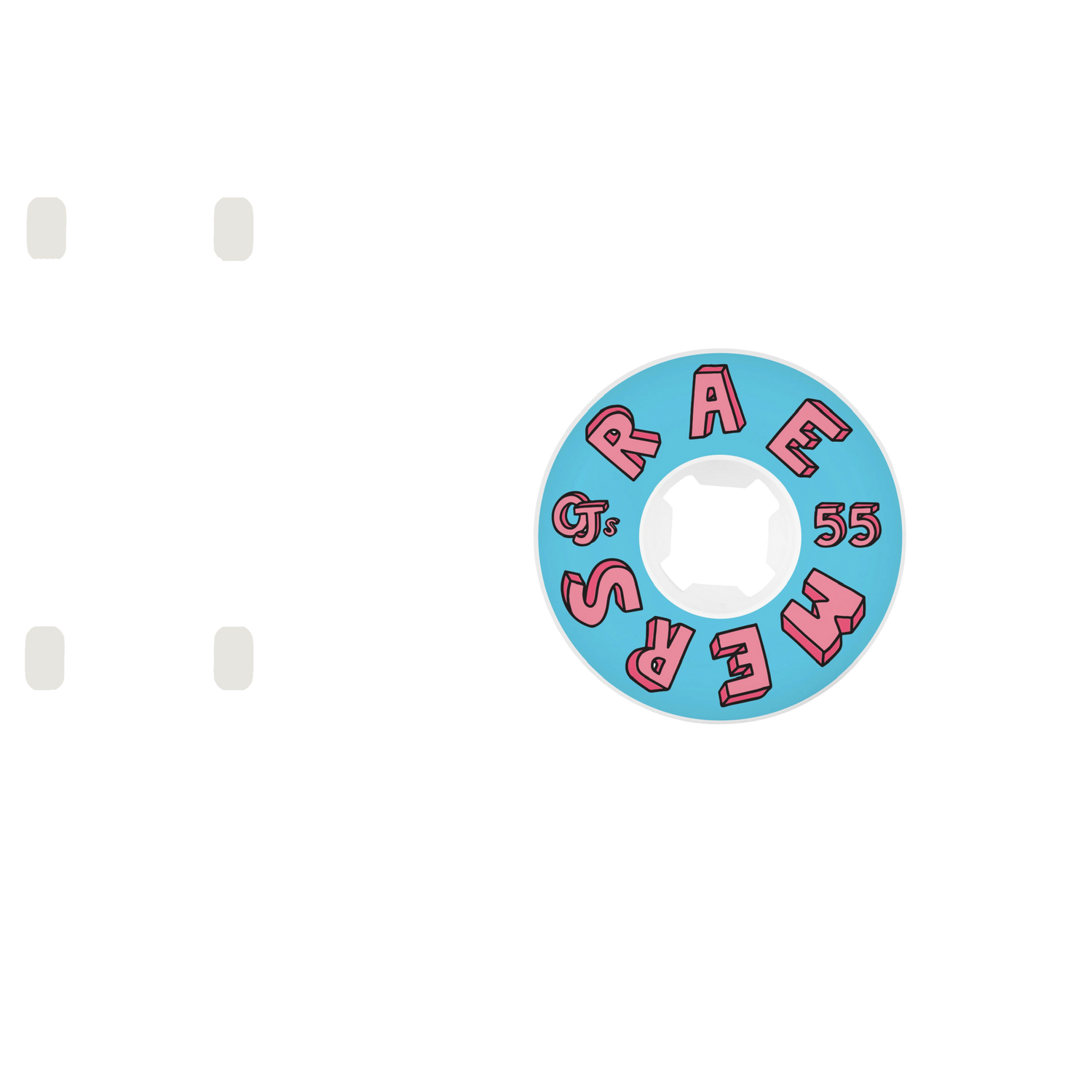 OJ Raemers Foundation Skateboard Wheels - Pink/Blue 55mm
