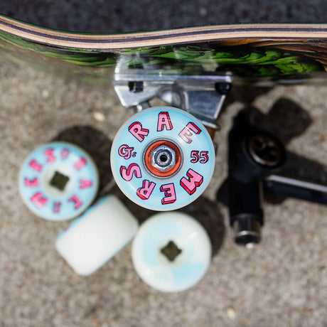 OJ Raemers Foundation Skateboard Wheels - Pink/Blue 55mm