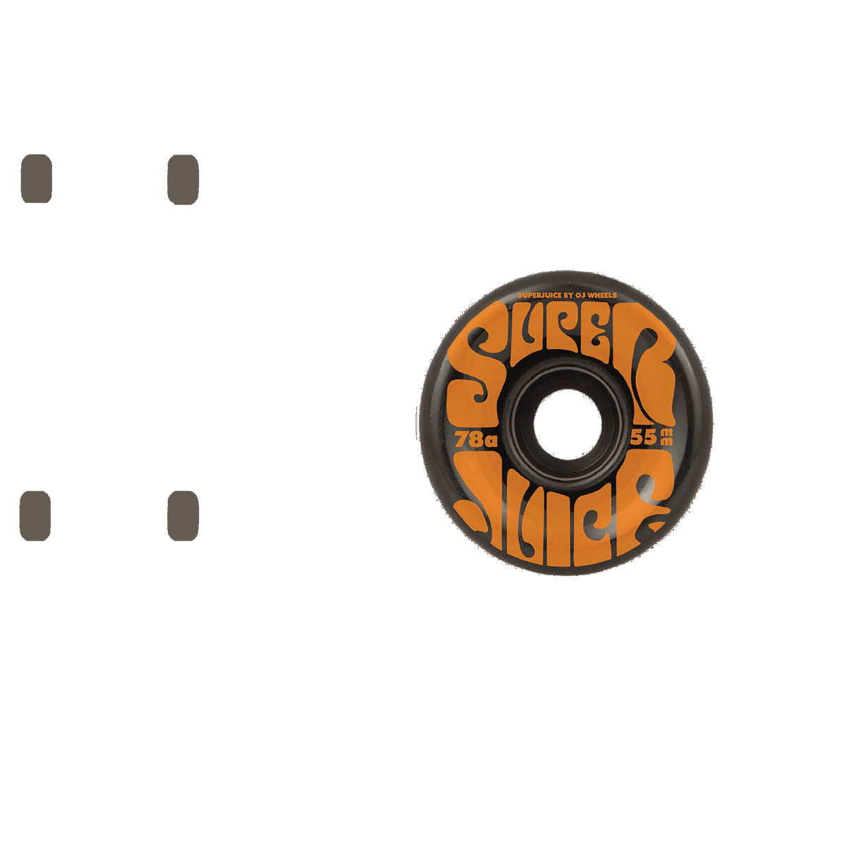 OJ Mini Super Juice 78a Skateboard Wheels - Black 55mm