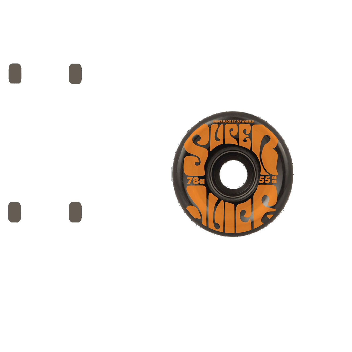 OJ Mini Super Juice 78a Skateboard Wheels - Black 55mm