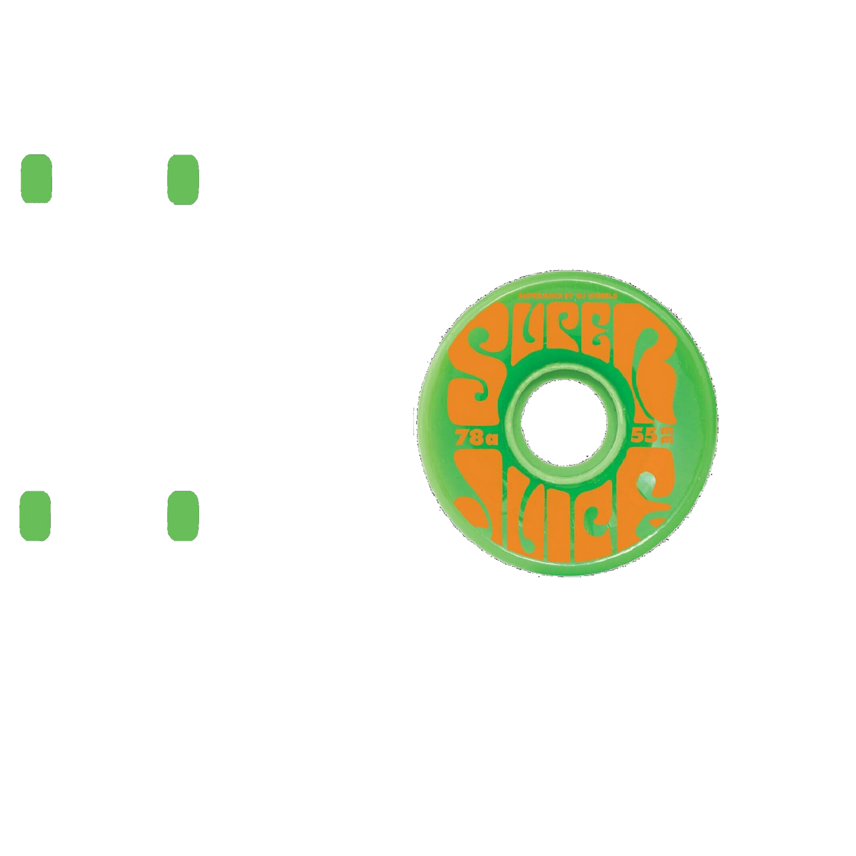 OJ Mini Super Juice 78a Skateboard Wheels - Green 55mm