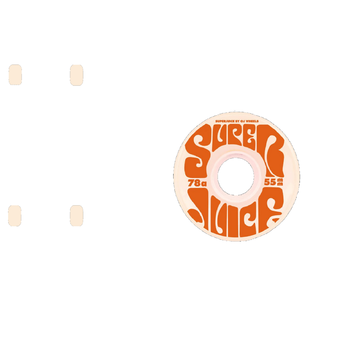 OJ Mini Super Juice 78a Skateboard Wheels - White 55mm