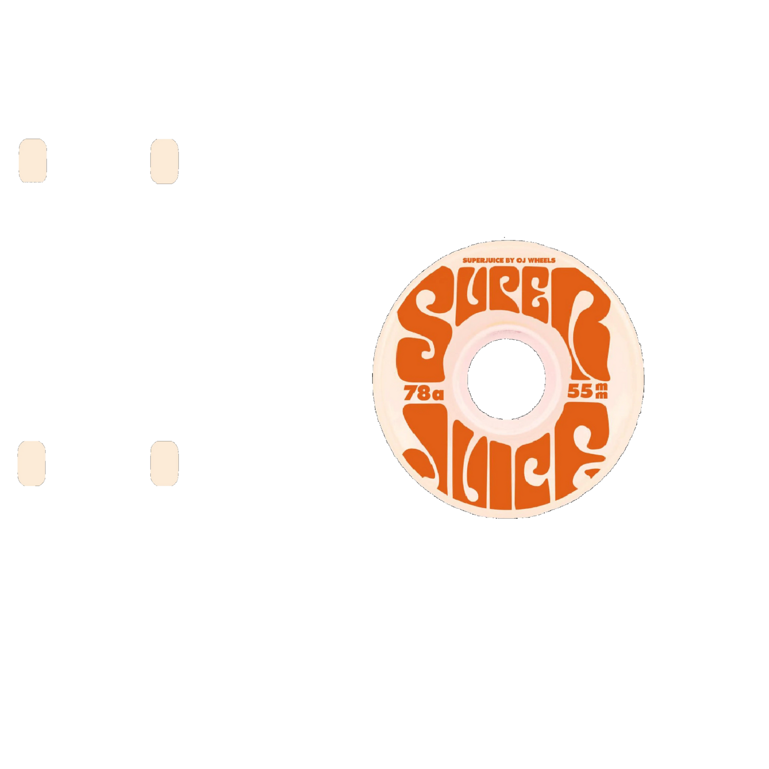 OJ Mini Super Juice 78a Skateboard Wheels - White 55mm