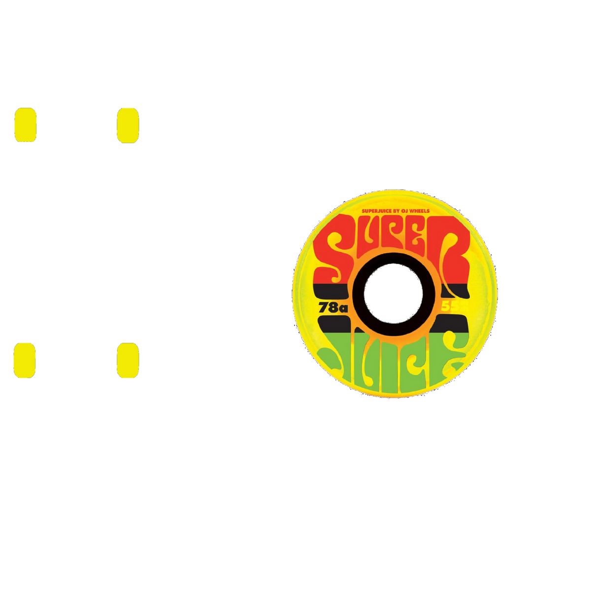 OJ Mini Super Juice 78a Skateboard Wheels - Jamaican Sunrise 55mm