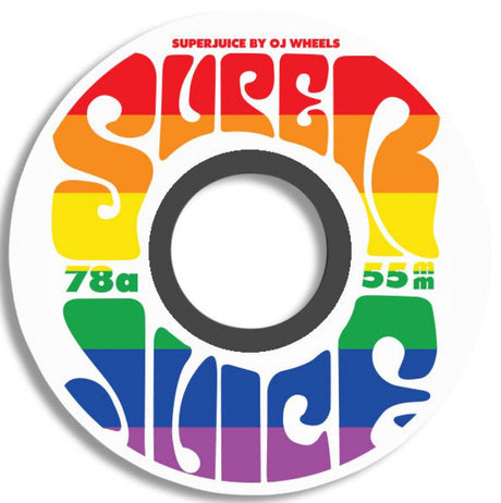 OJ Mini Super Juice 78a Skateboard Wheels - Rainbow 55mm
