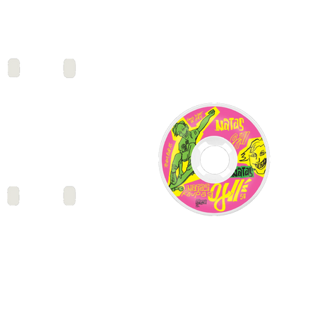 OJ Natas Kaupas 2 Original Hardline 95a Skateboard Wheels - Neon 58mm
