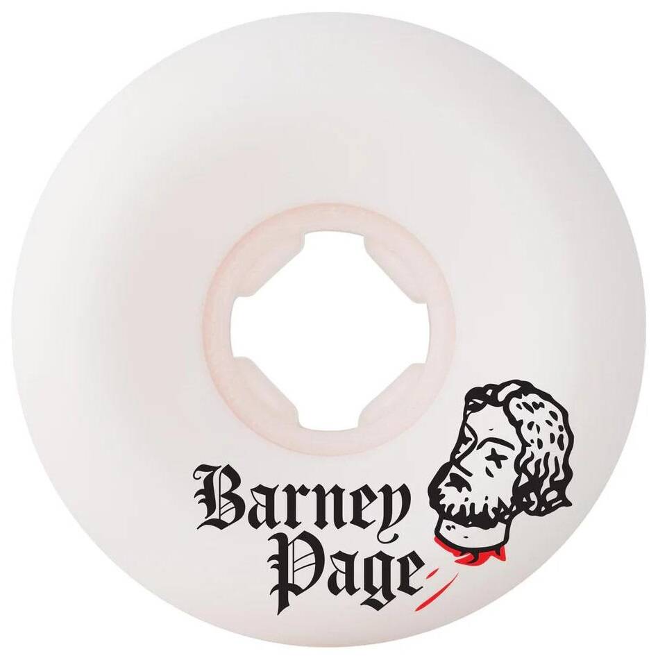 OJ Barney Page Original Skateboard Wheels - White 54mm