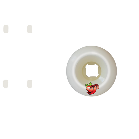 OJ Double Duro Ace Pelka Slappy Skateboard Wheels - White 58mm