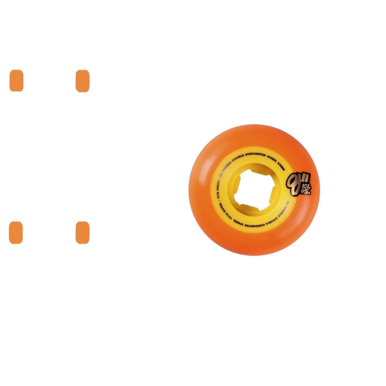 OJ Double Duro Mini Combo Skateboard Wheels - Orange 58mm