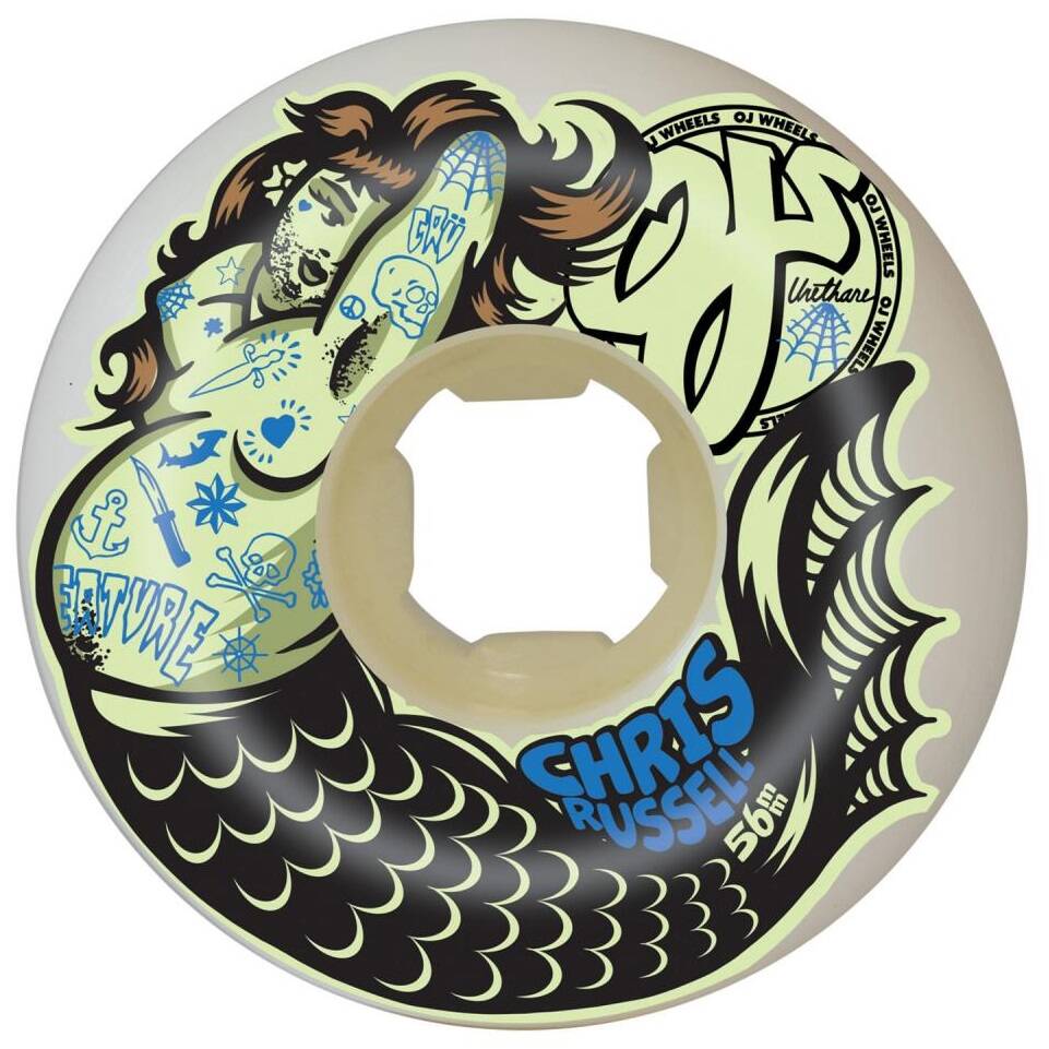 OJ Double Duro Chris Russell Sxy Mrmd Skateboard Wheels - Multi 56mm