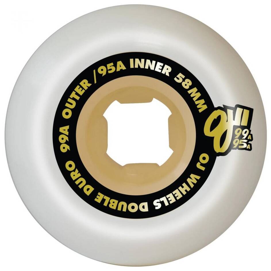 OJ Double Duro Skateboard Wheels - Gum 58mm