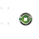 OJ Double Duro Skateboard Wheels - White/Green 56mm