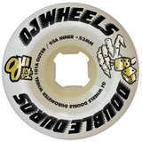 OJ Double Duro Skateboard Wheels - White 53mm
