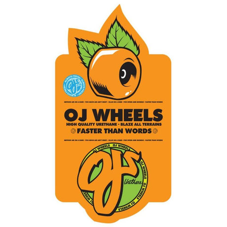 OJ Eric Dressen Laught It Up Skateboard Wheels - Blue/Yellow 58mm