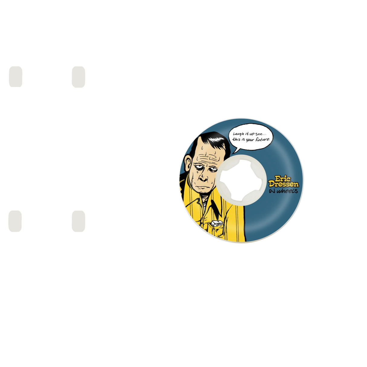 OJ Eric Dressen Laught It Up Skateboard Wheels - Blue/Yellow 58mm