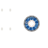 OJ Elite Hardline John Worthington Pool Tile Skateboard Wheels - Blue 53mm