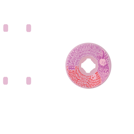 OJ Elite Vasconcellos Chubbies Skateboard Wheels - Pink 56mm
