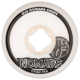 OJ Elite Nomads Skateboard Wheels - Black/White 57mm