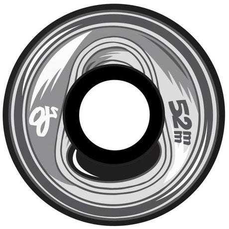 OJ Frozen Energy Keyframe Skateboard Wheels - Grey/Black 52mm