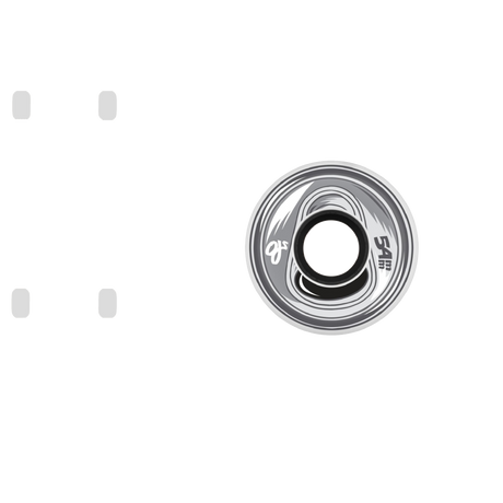 OJ Frozen Energy Keyframe Skateboard Wheels - Grey/White 54mm