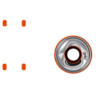 OJ Frozen Energy Keyframe Skateboard Wheels - Orange 54mm