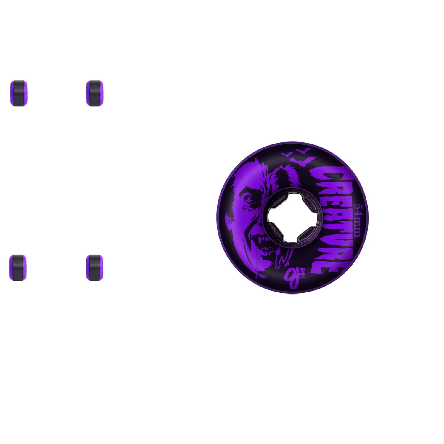 OJ How To Kill A Vampire Skateboard Wheels - Purple 54mm