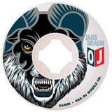 OJ Jake Braun Wolf Elite Skateboard Wheels - White 56mm