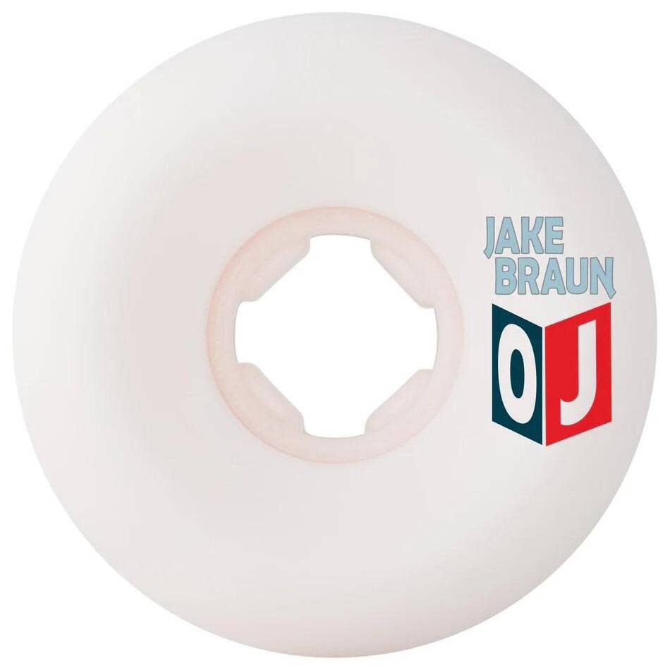 OJ Jake Braun Wolf Elite Skateboard Wheels - White 56mm