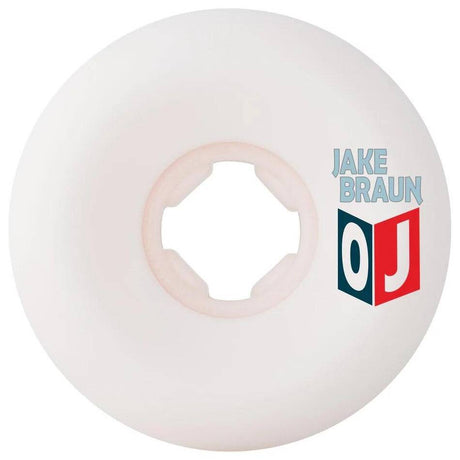 OJ Jake Braun Wolf Elite Skateboard Wheels - White 56mm