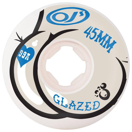 OJ Mini Chubbies Lil Dough Butts Skateboard Wheels - White/Blue/Black 45mm