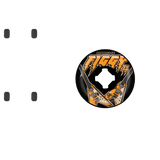 OJ Mini Figgy Flying V Combos Skateboard Wheels - Black 54mm