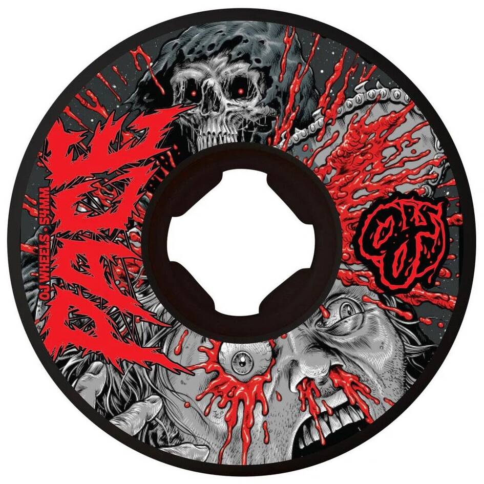 OJ Rob Pace Chainsaw Chubbies Skateboard Wheels - Black 54mm